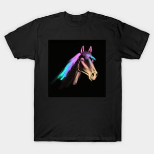 Horse head beautiful, colorful and vibrant T-Shirt